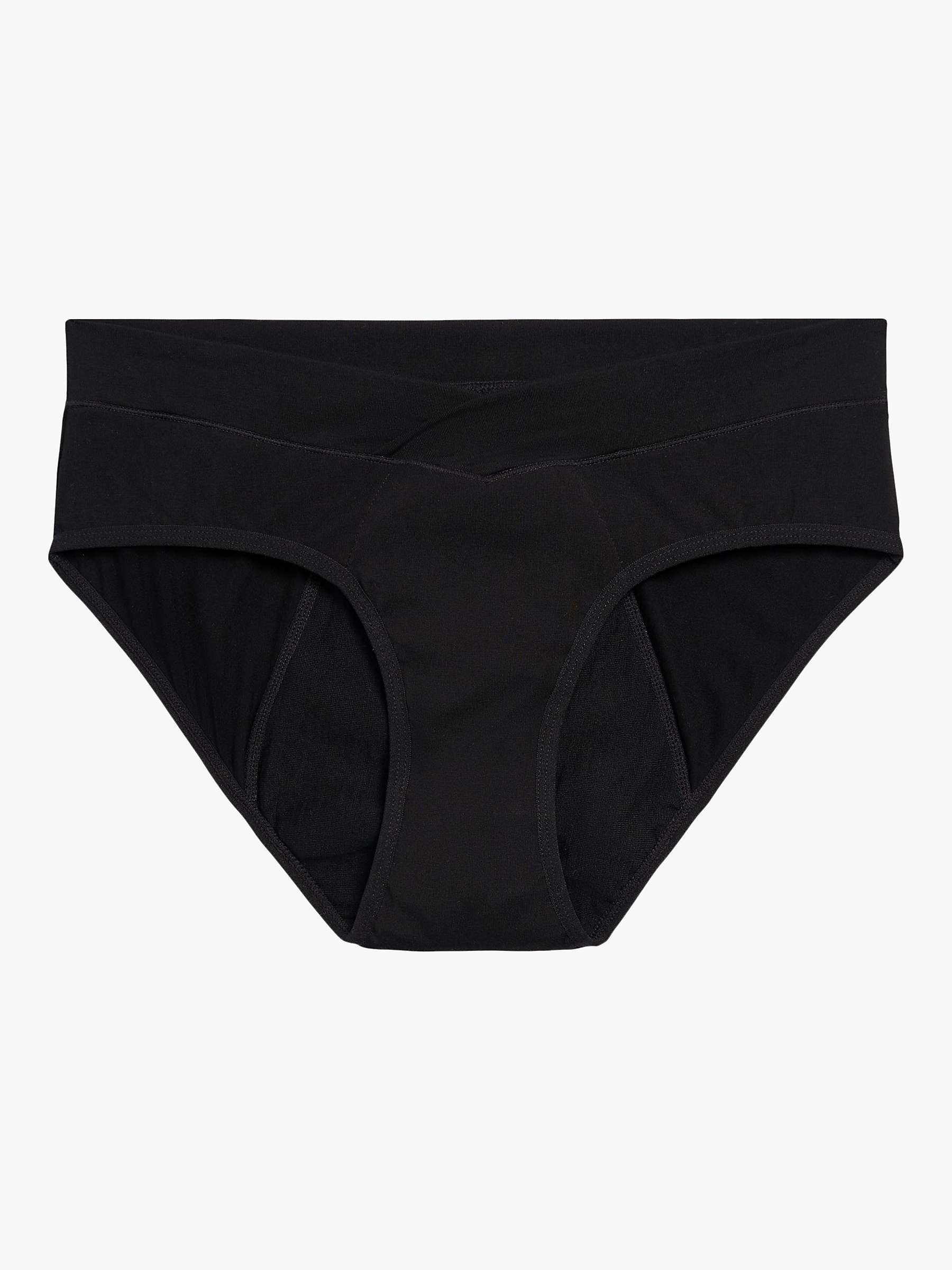Buy Modibodi Maternity Maxi-24 Hours Absorbency Knickers, Black Online at johnlewis.com