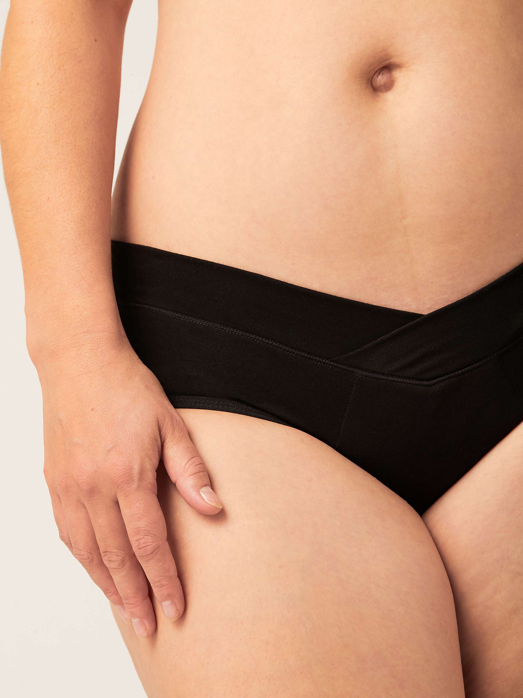 Buy Modibodi Maternity Maxi-24 Hours Absorbency Knickers, Black Online at johnlewis.com