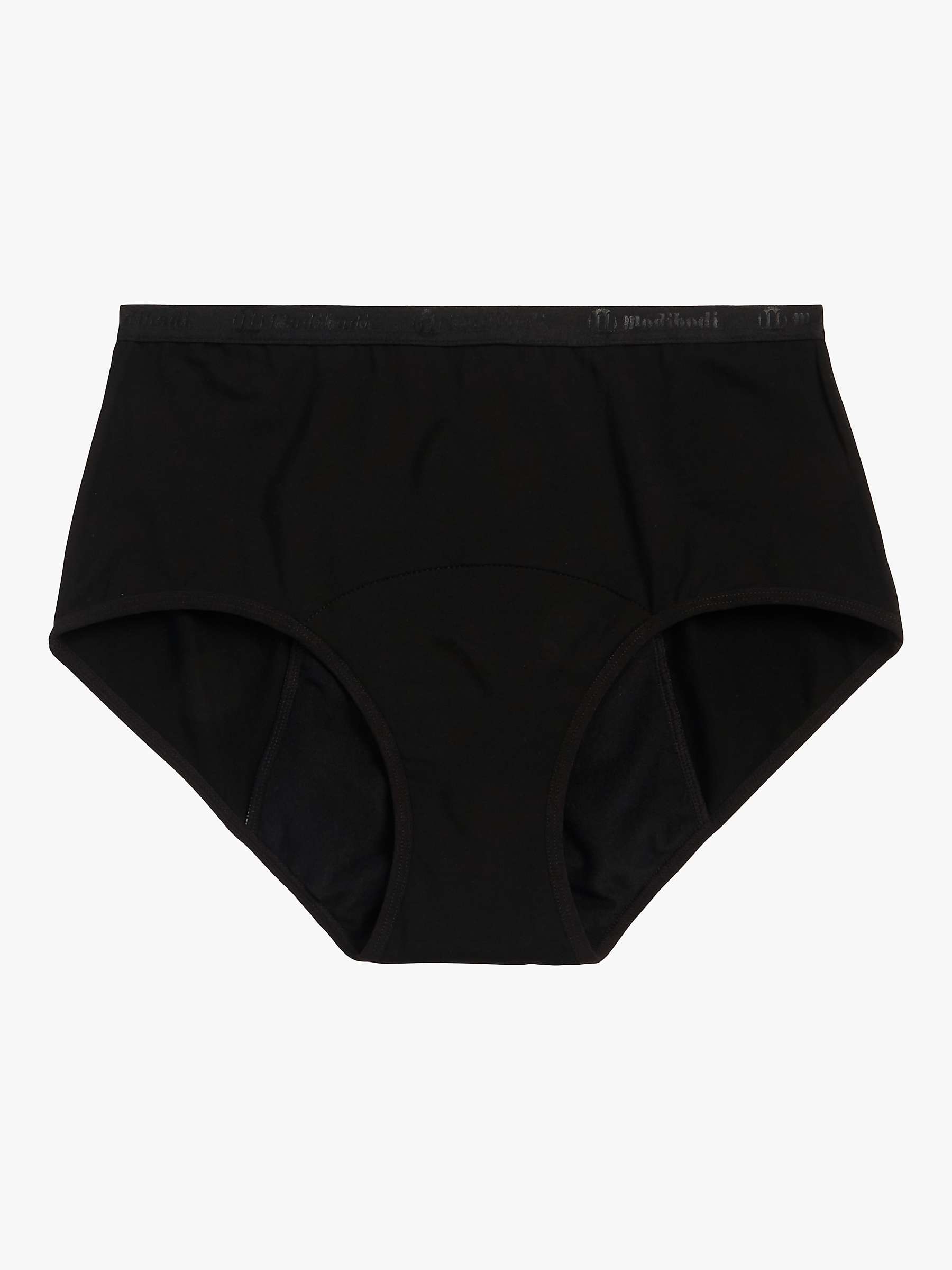 Buy Modibodi Classic Full Brief Heavy/Overnight Absorbency Knickers, Black Online at johnlewis.com