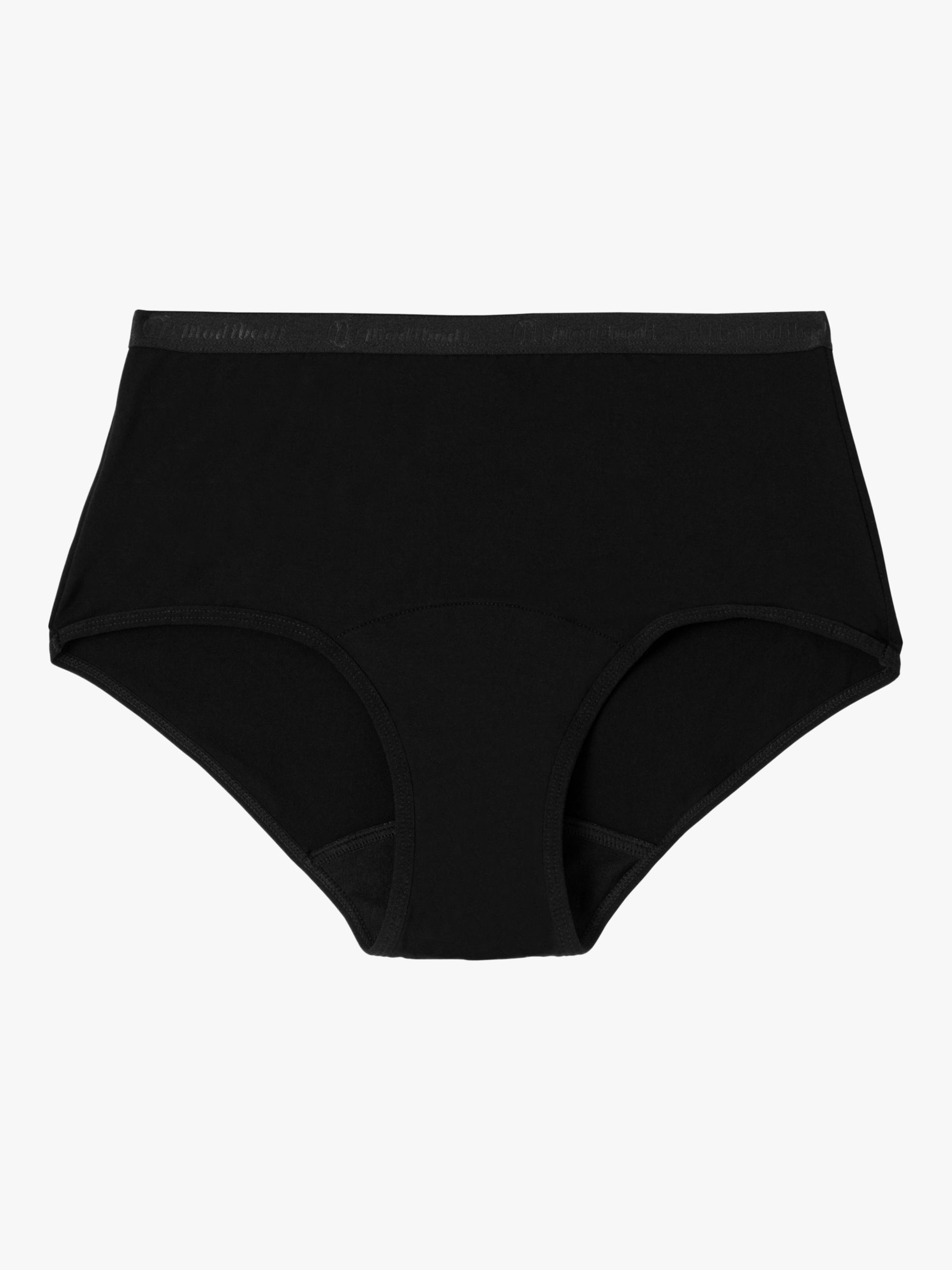 Modibodi Classic Full Brief Light to Moderate Absorbency Knickers, Black, 10