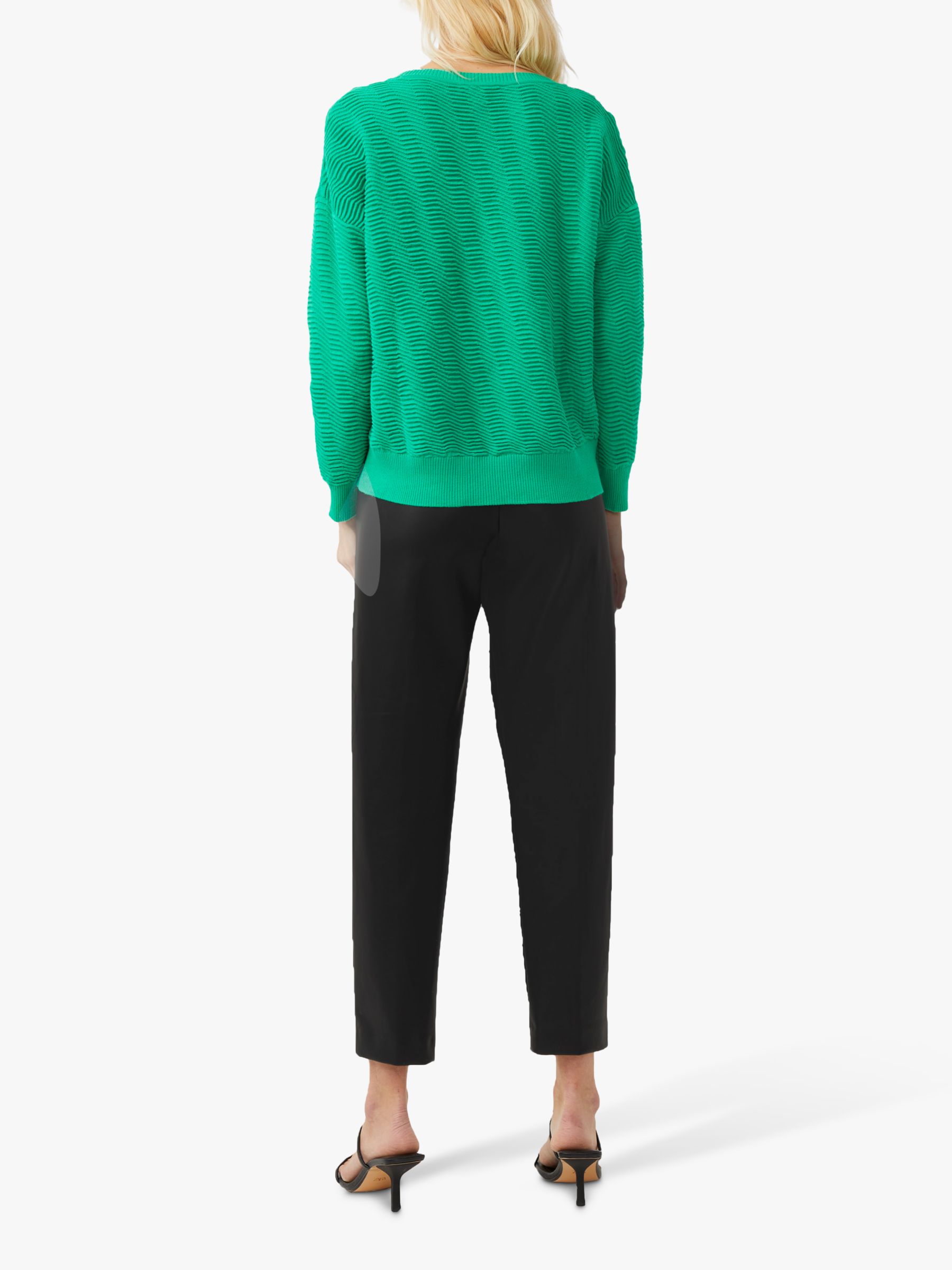 French Connection Miami Mozart Jumper, Palm Green at John Lewis & Partners