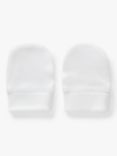 John Lewis & Partners Baby Mittens, Pack of 2, White