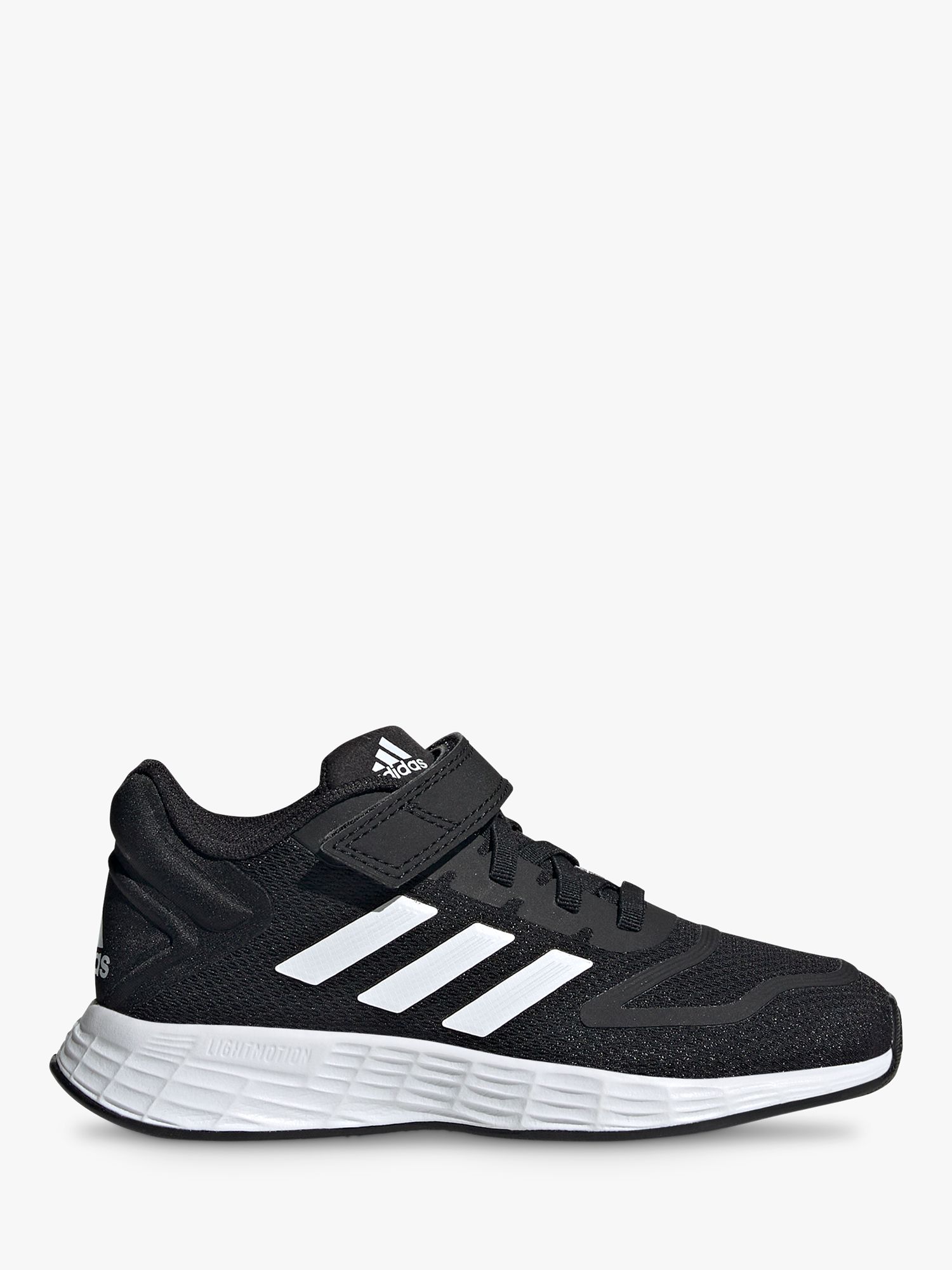 adidas Kids' Duramo 10 Riptape Running Shoes, Core Black/Cloud White/Core Black, 2