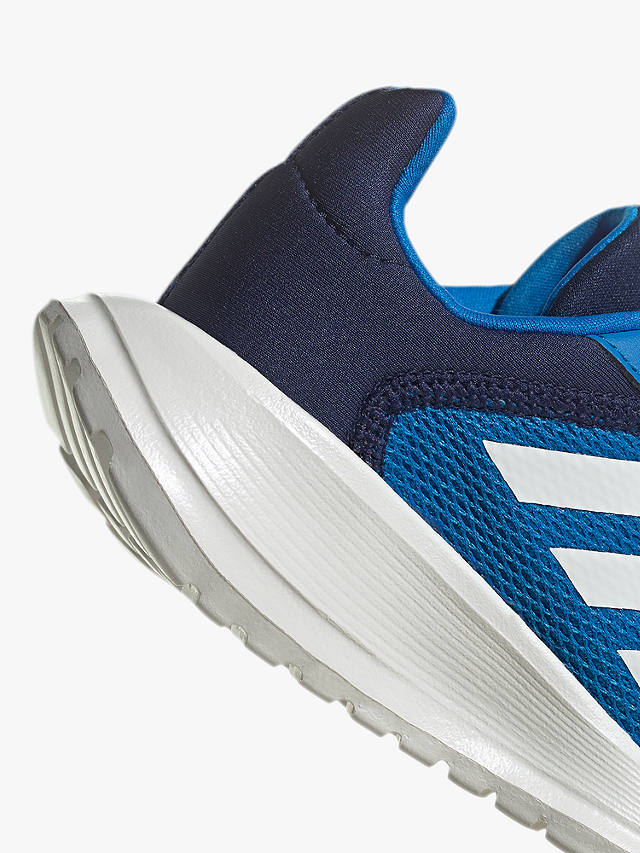 adidas Kids' Tensaur Run Trainers, Blue Rush/Core White/Dark Blue