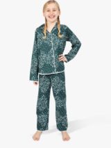 Cyberjammies Penny Check Brushed Cotton Pyjama Top - Emerald