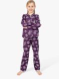 Cyberjammies Kids' Margo Pine Cone Pyjamas, Purple