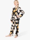 Cyberjammies Kids' Annie Leaf Pyjama Set, Black