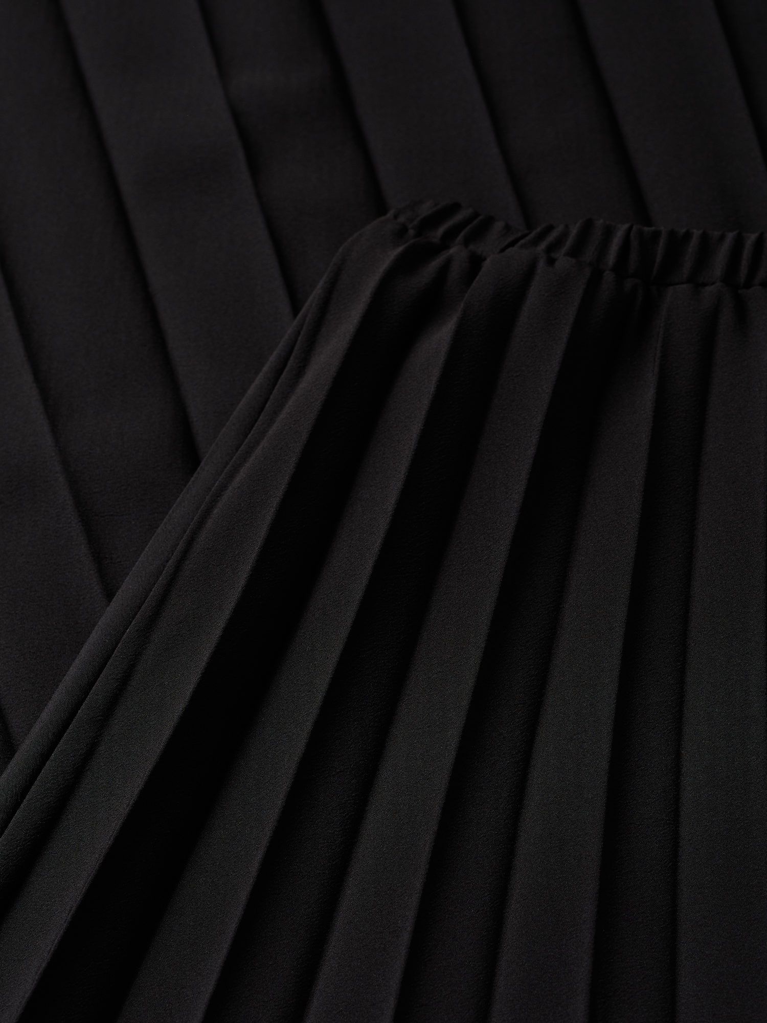 Mango Plas Pleated Maxi Skirt, Black