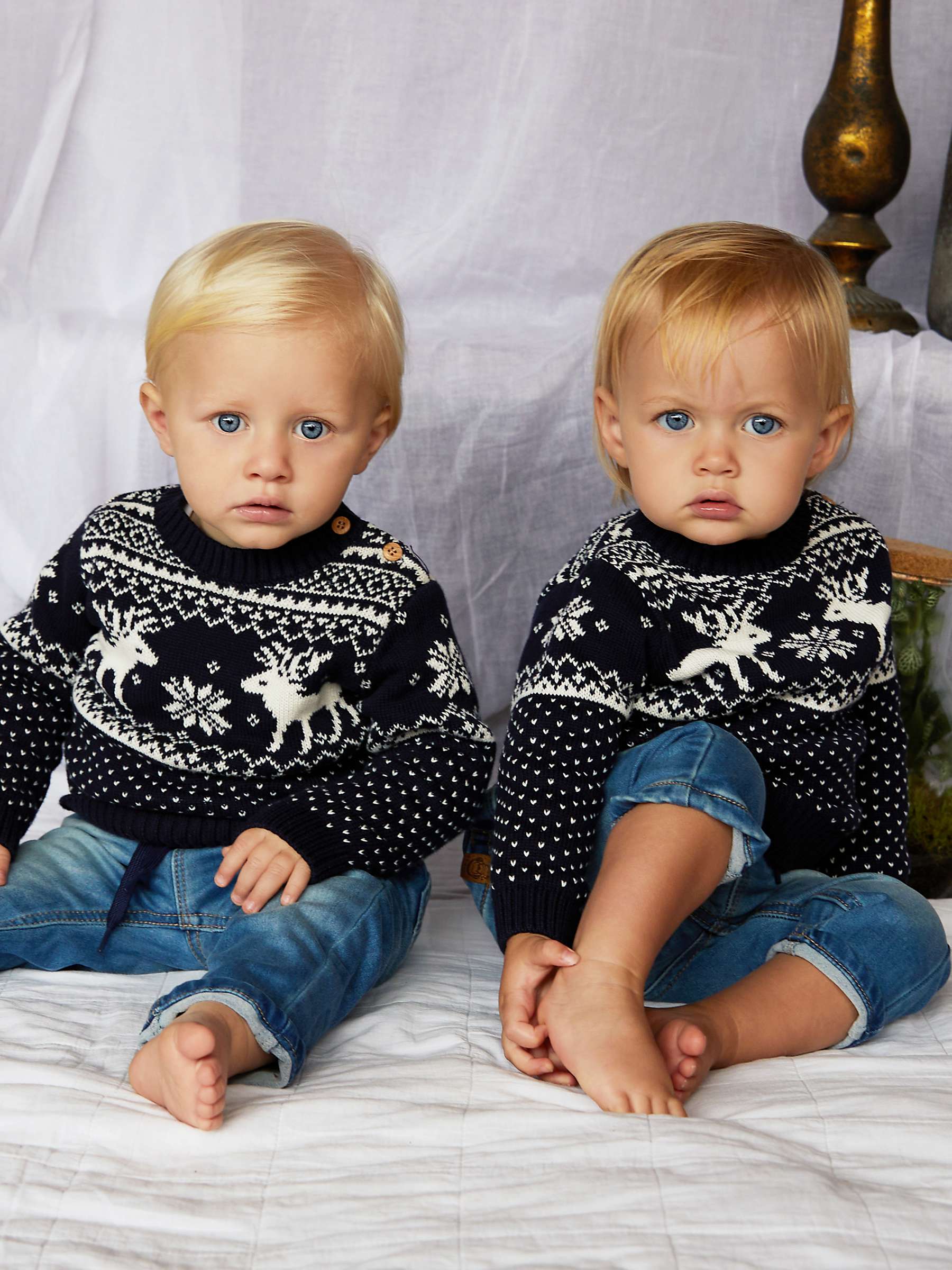 Buy The Little Tailor Baby & Kids' Christmas Fairisle Jumper Online at johnlewis.com