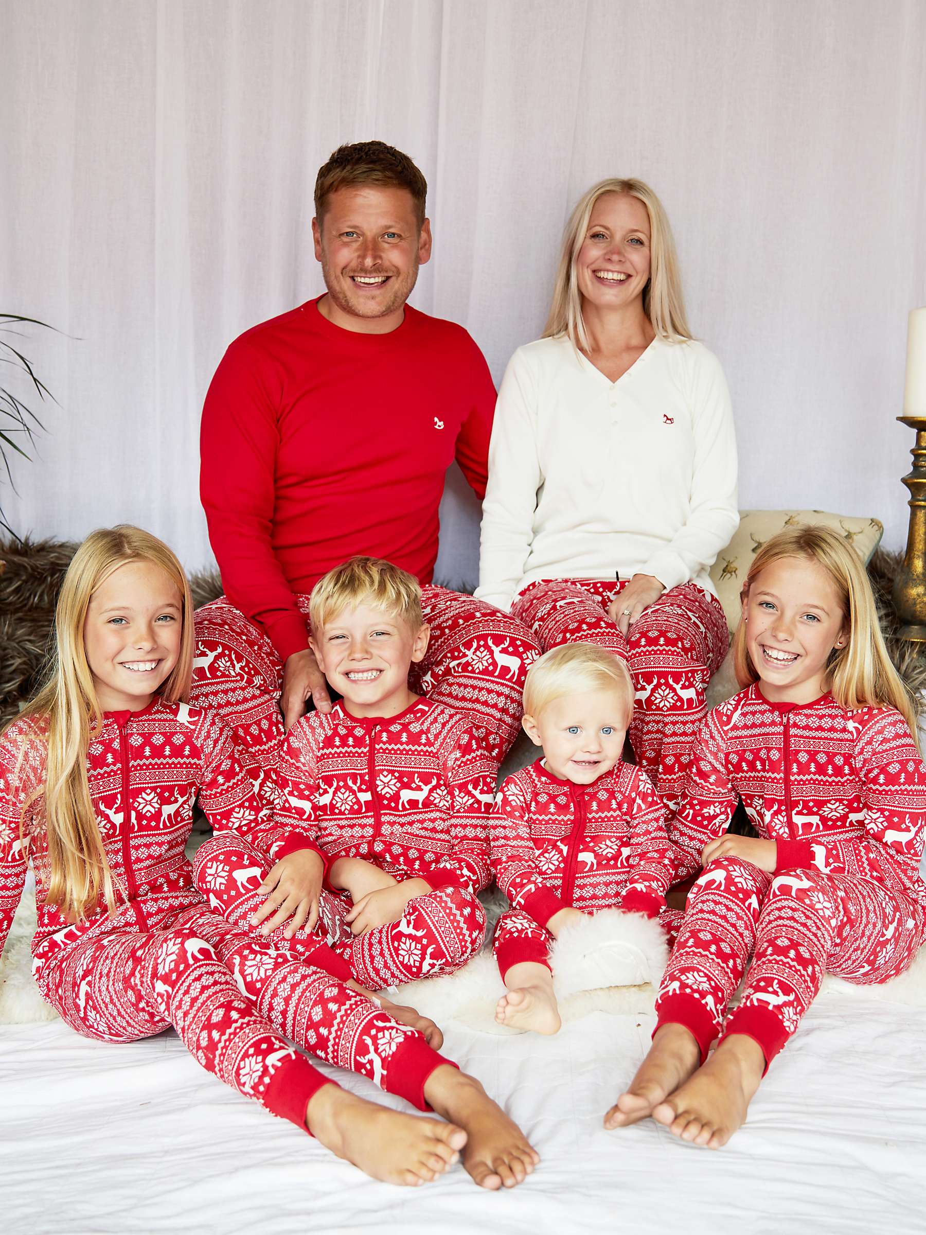 Buy The Little Tailor Baby Christmas Fairisle Sleepsuit Online at johnlewis.com