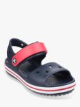 Crocs Kids' Crocband Sandals, Navy/Red