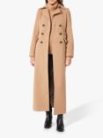 Hobbs Brenna Double Breasted Cashmere Blend Long Coat