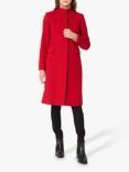 Hobbs Rhiannon Tailored Cashmere Blend Coat, Red