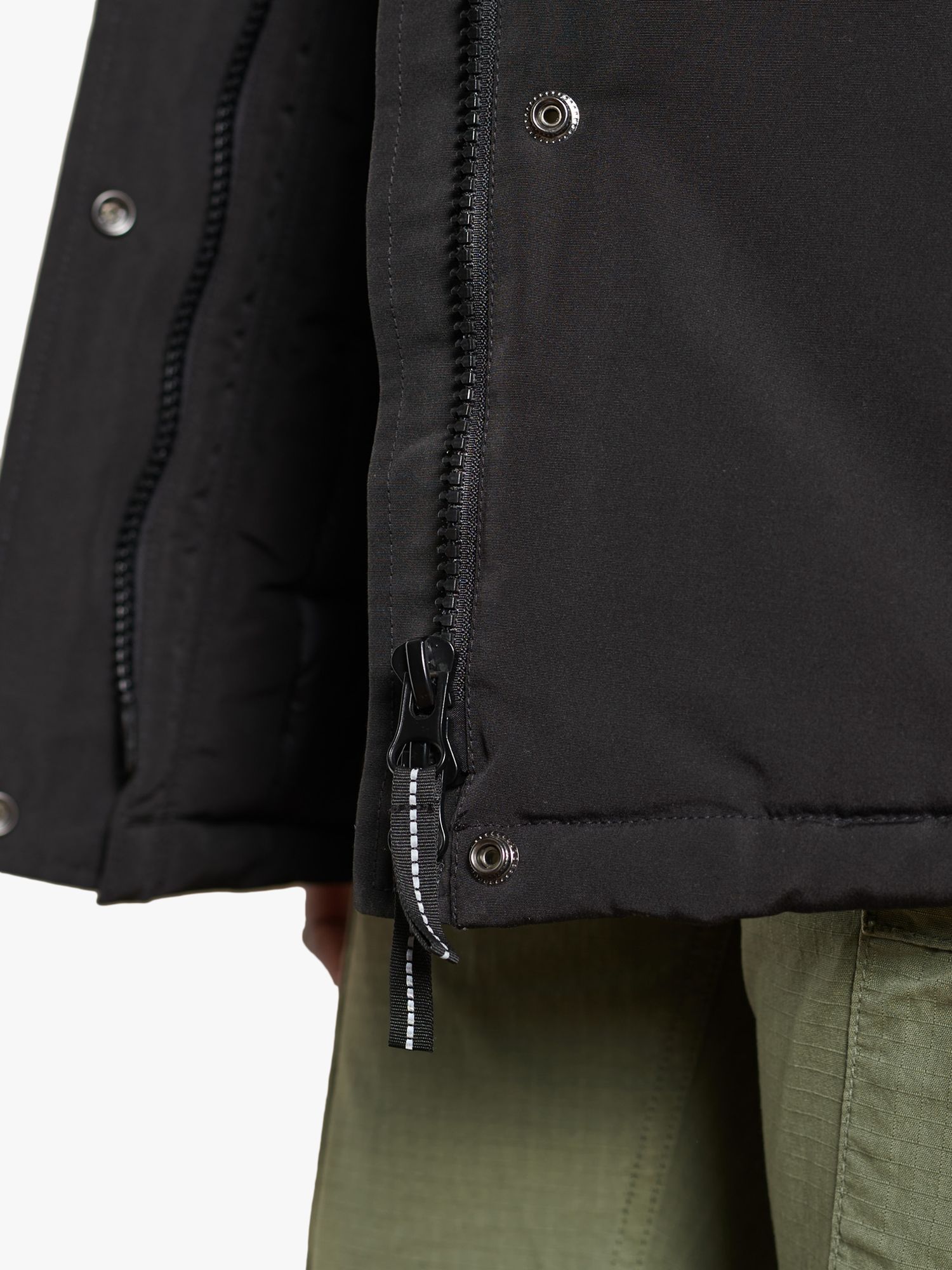 Superdry Everest Parka Jacket, Black at John Lewis & Partners