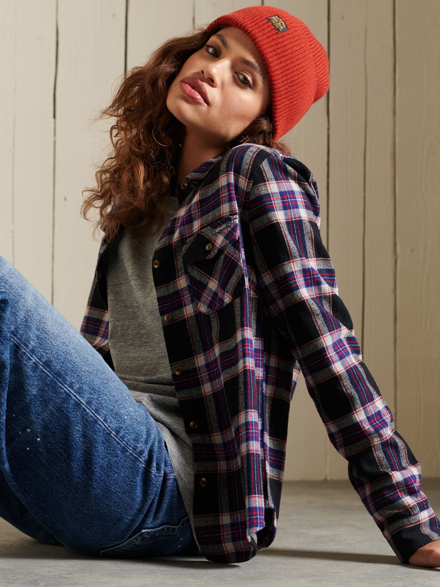 superdry lumberjack hoodie womens