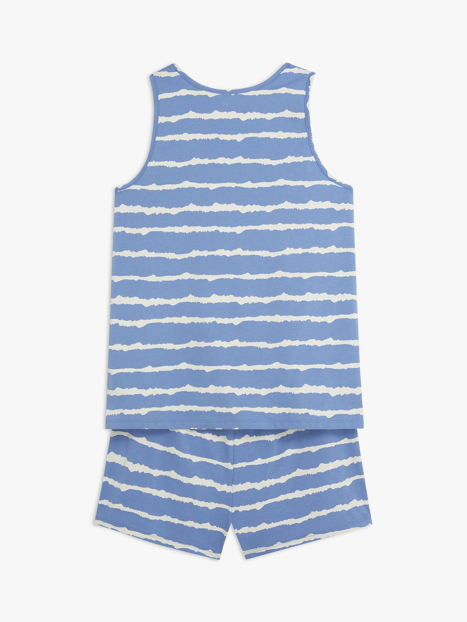 Buy John Lewis ANYDAY Tie Dye Stripe Short Pyjama Set, Blue Online at johnlewis.com