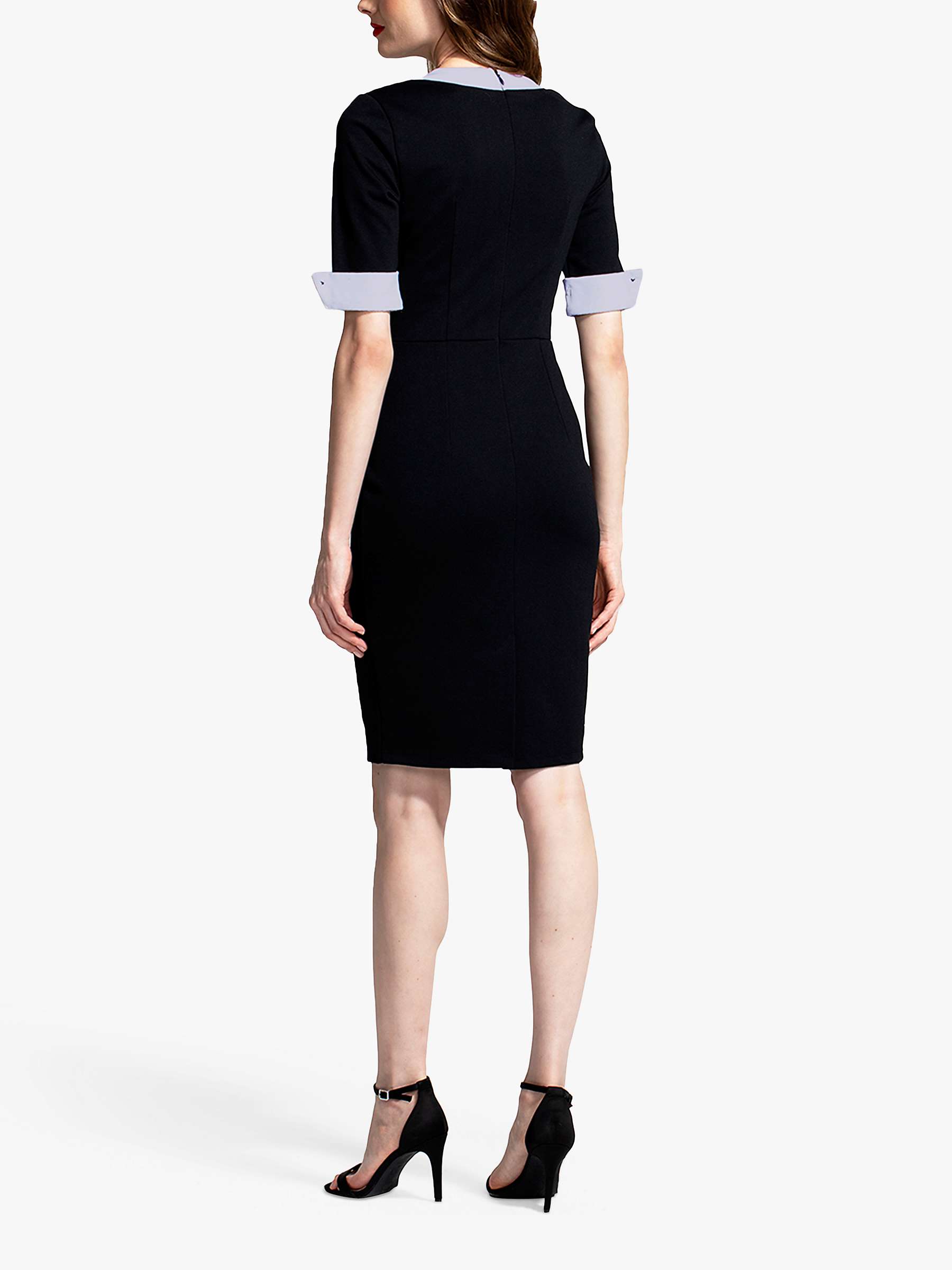 Buy HotSquash Contrast Detail Dress, Black/Grey Online at johnlewis.com