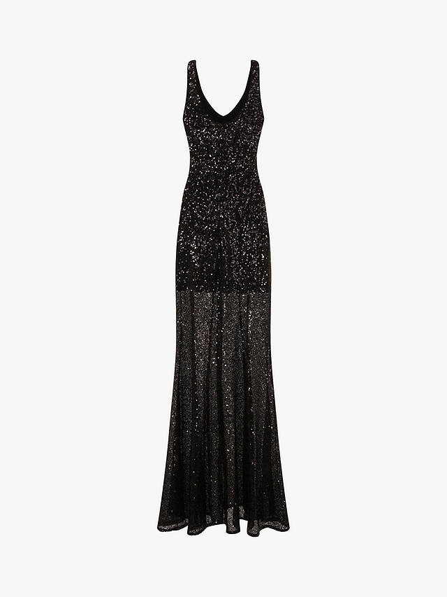 HotSquash Sequin Maxi Dress, Black