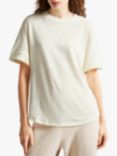Ted Baker Kcarina Cotton and Linen T-Shirt, Ivory