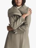 Reiss Roxi Wool Blend Coat, Taupe