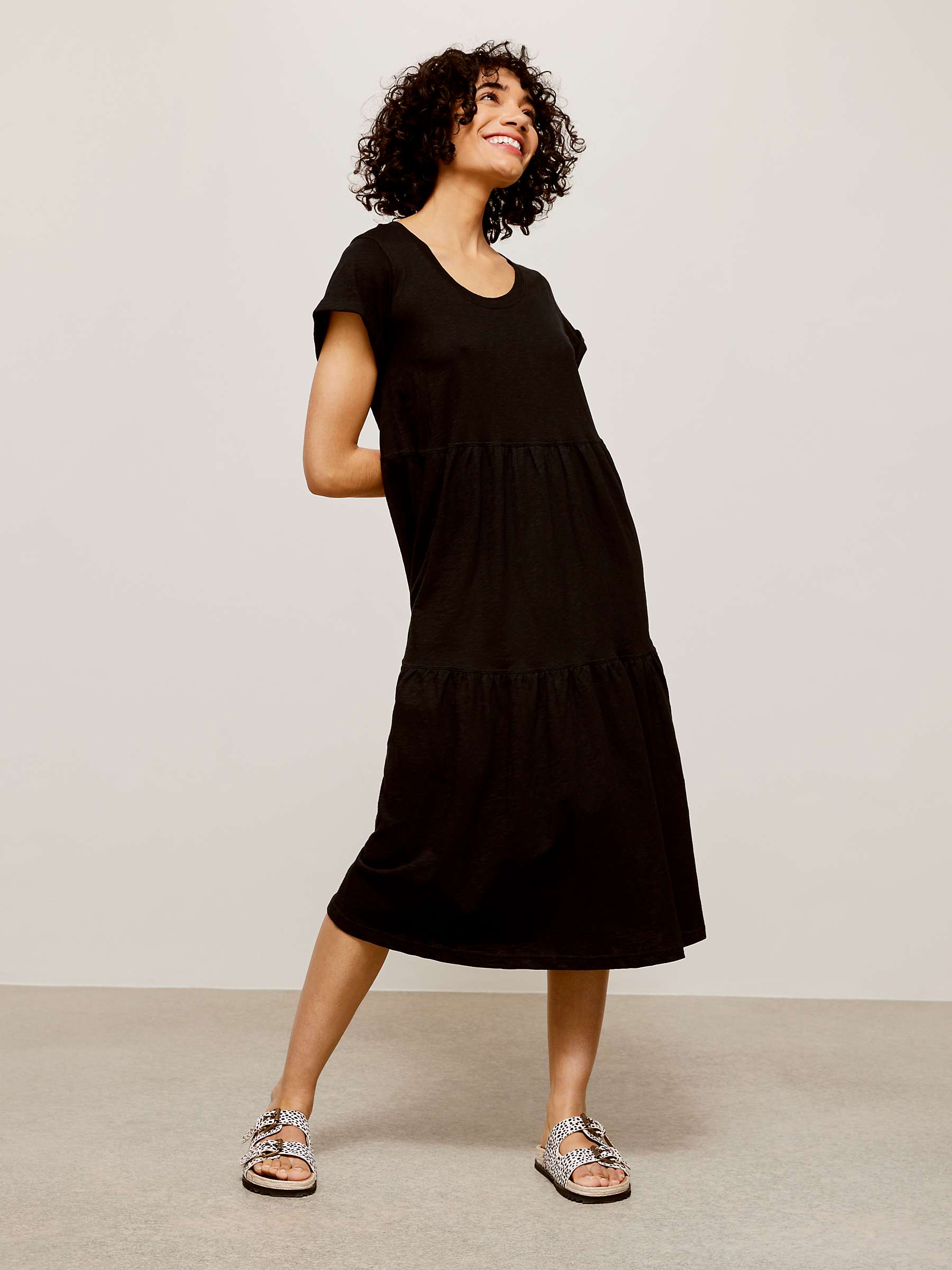 Buy AND/OR Bernie Cotton Jersey Dress Online at johnlewis.com