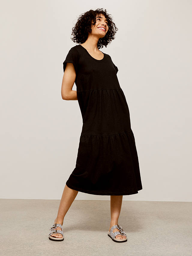 AND/OR Bernie Cotton Jersey Dress, Black