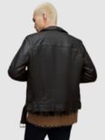 AllSaints Wick Leather Biker Jacket, Black