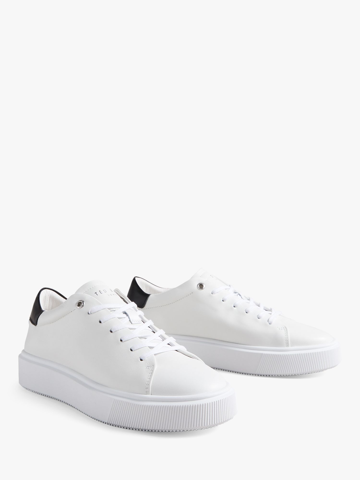 Ted Baker Lornea Leather Chunky Trainers, White at John Lewis & Partners