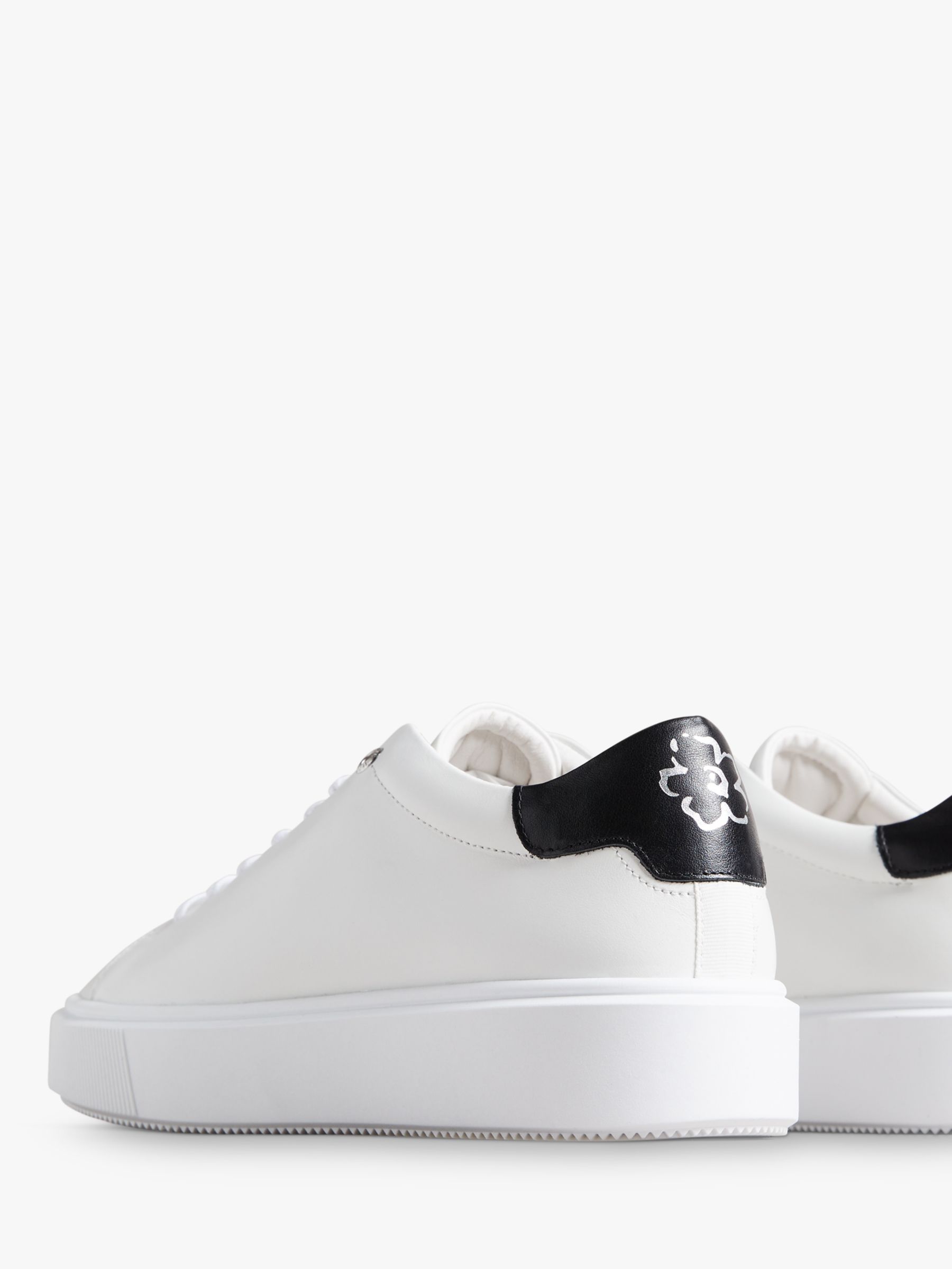 Ted Baker Lornea Leather Chunky Trainers, White-blk at John Lewis ...