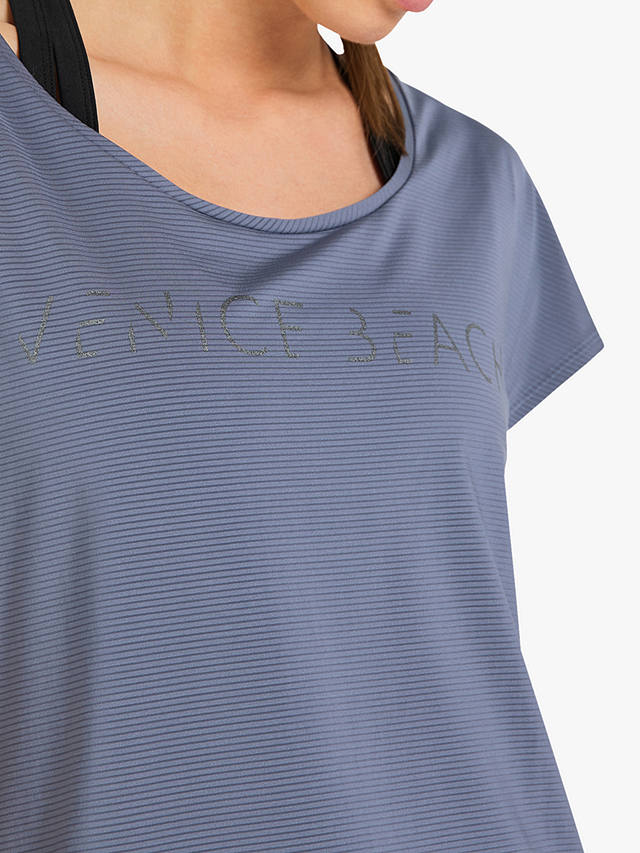 Venice Beach Leyton Short Sleeve Gym Top, Shark Grey