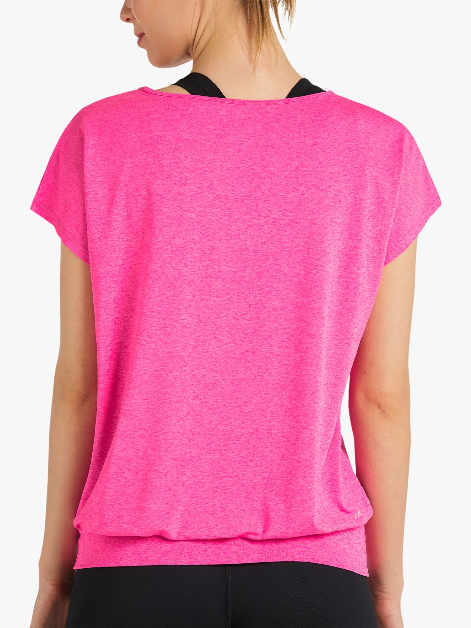 Venice Beach Ria Short Sleeve Gym Top, Fluorescent Pink, S