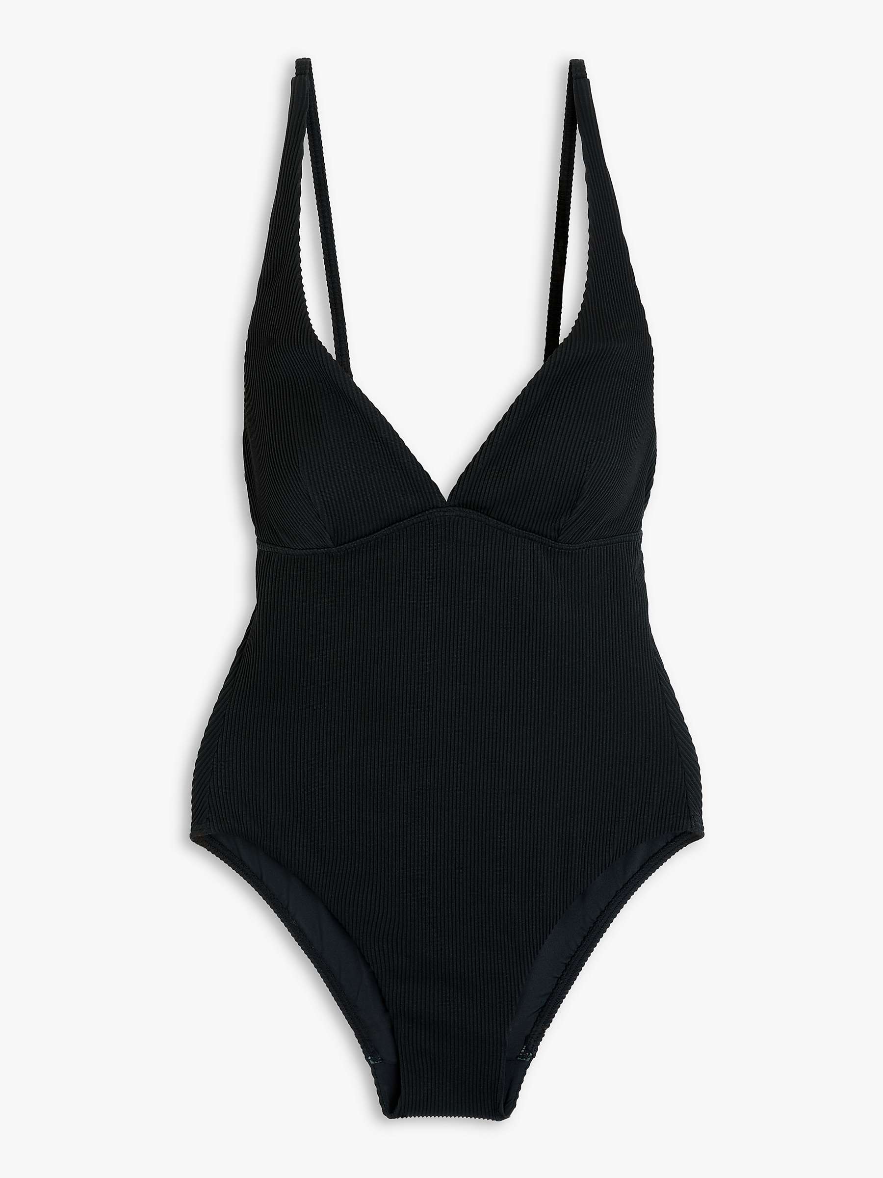 Buy John Lewis Corfu Rib Plunge Swimsuit Online at johnlewis.com