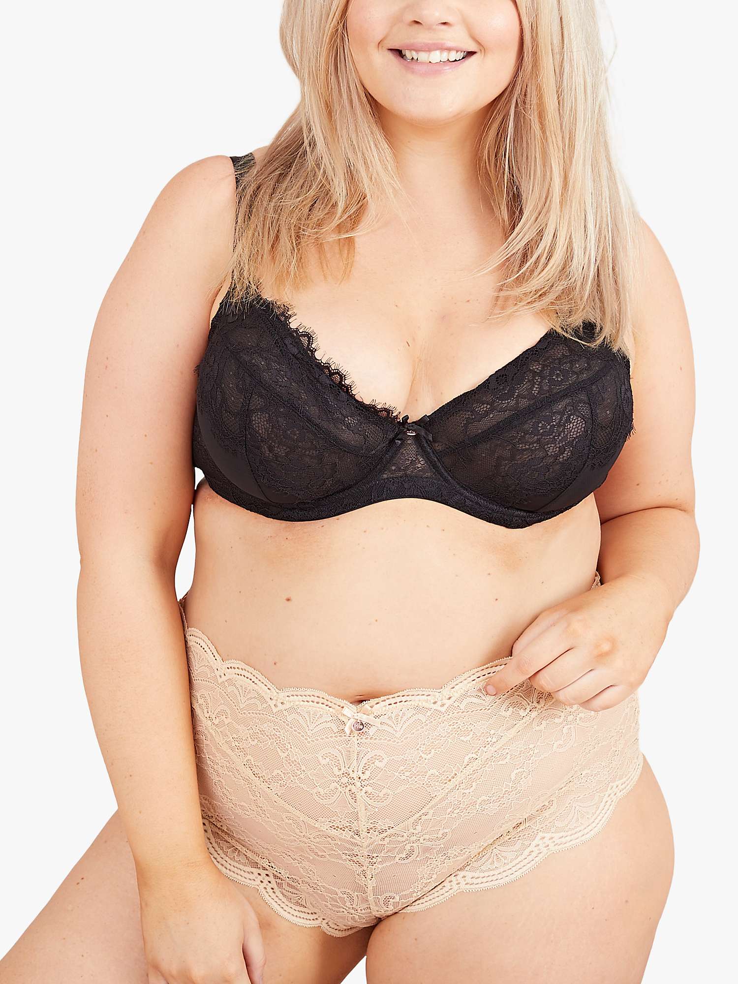 Buy Oola Lingerie Scallop Lace Short Knickers Online at johnlewis.com