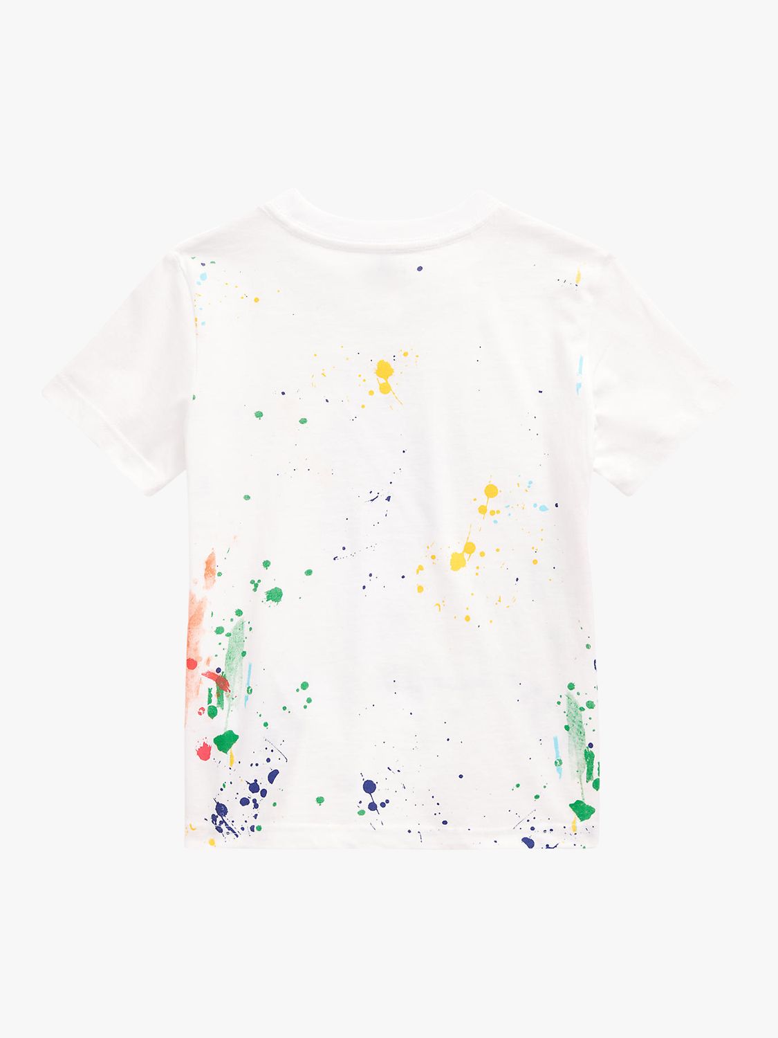 Polo Ralph Lauren Bear Paint Splatter T-Shirt, White