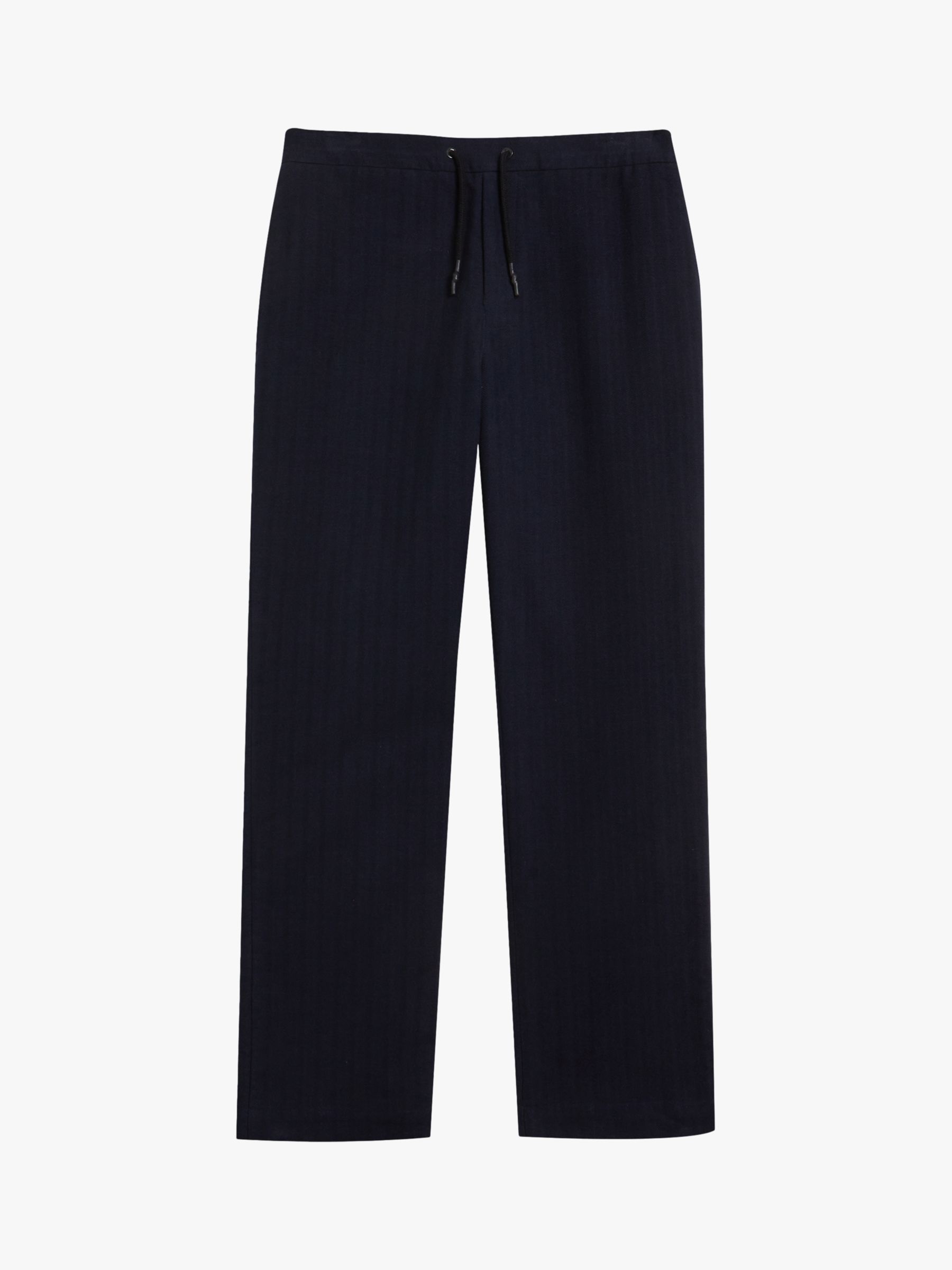Ted Baker Roydon Cotton Trousers, Dark Navy at John Lewis & Partners