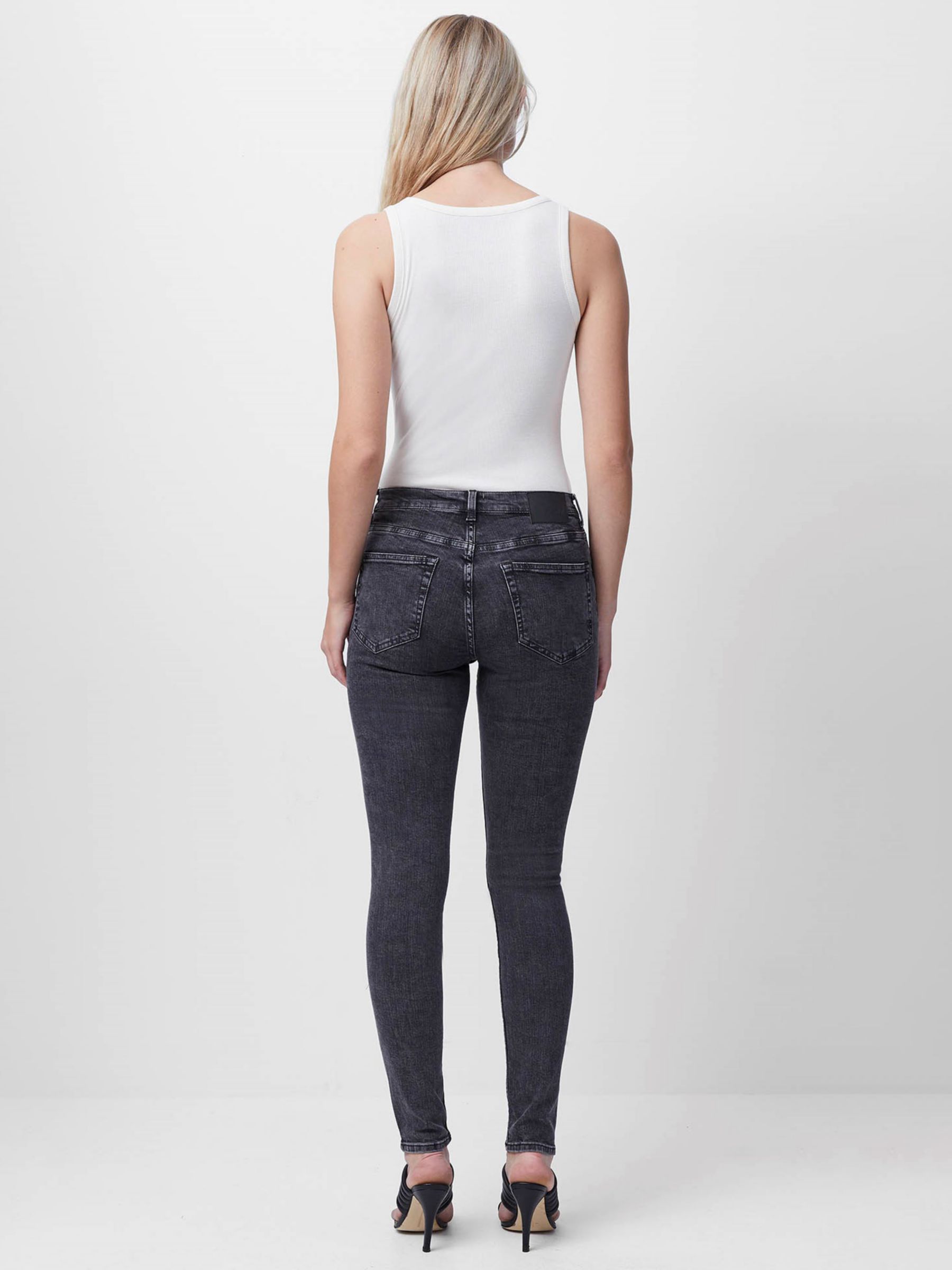 French Connection Rebound Skinny Jeans, Dark Blue at John Lewis & Partners