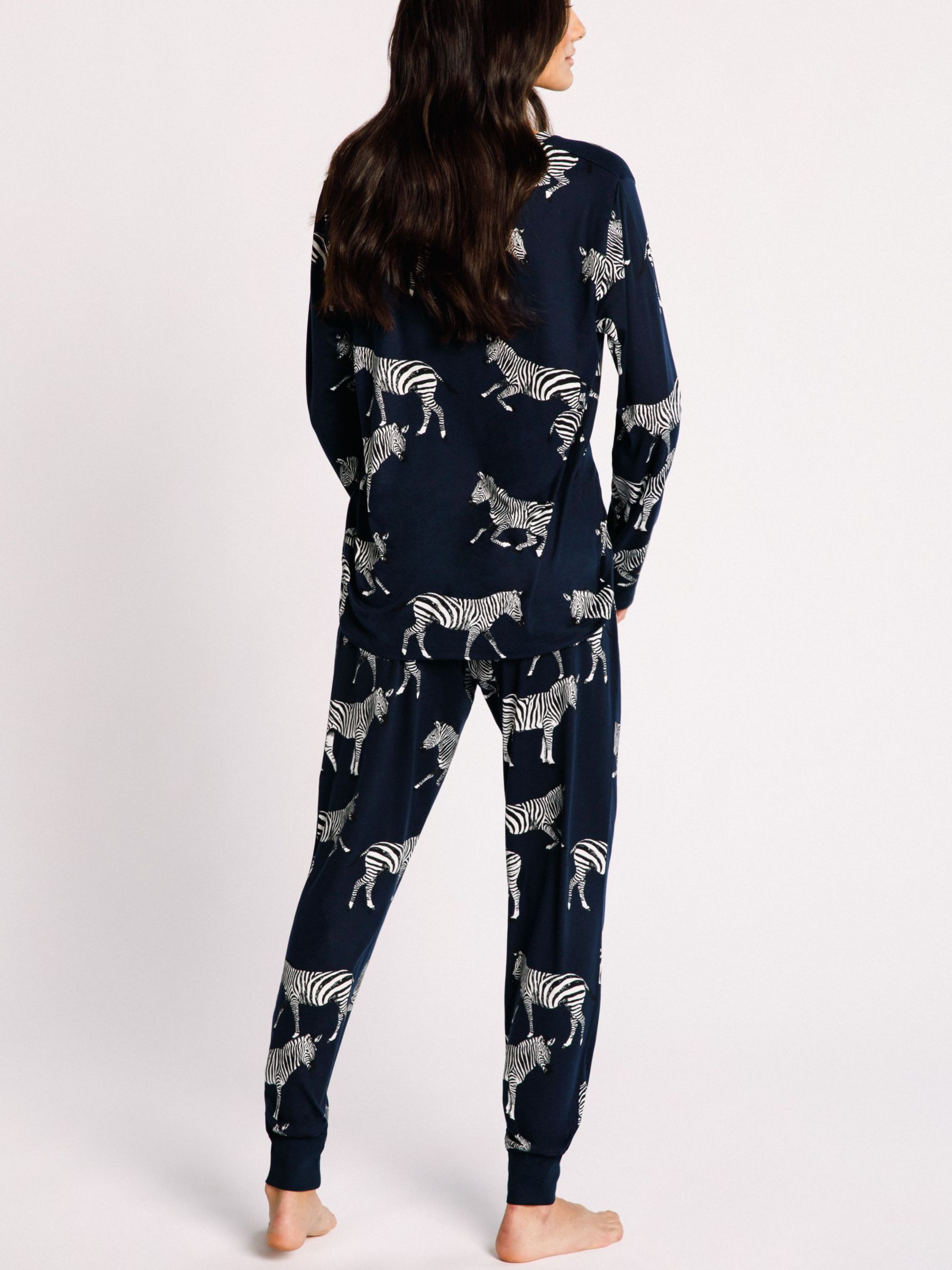 Buy Chelsea Peers Zebra Print Recycled Pyjama Set Online at johnlewis.com