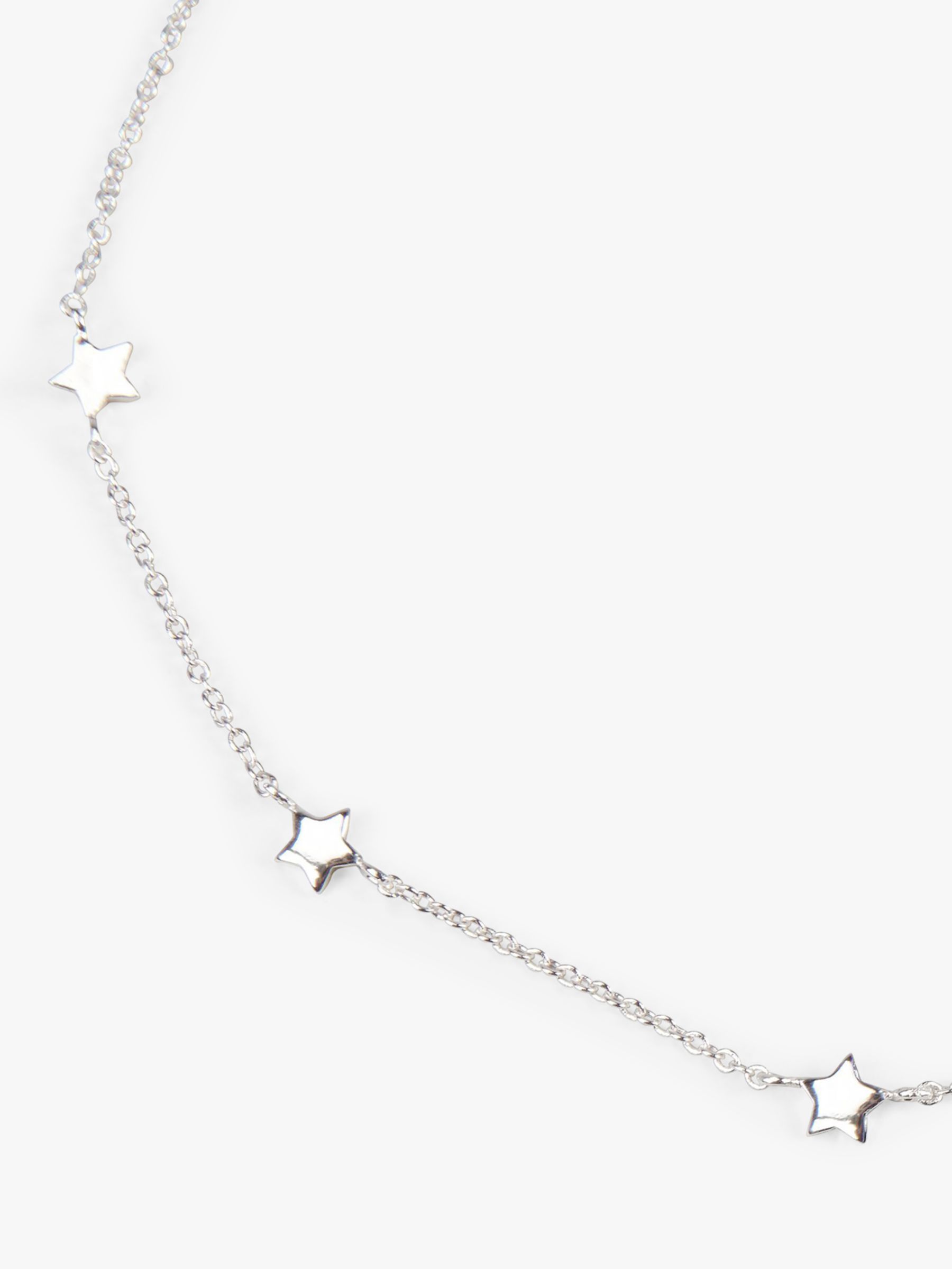 HUSH Multi Star Choker Necklace, Silver, Silver at John Lewis & Partners