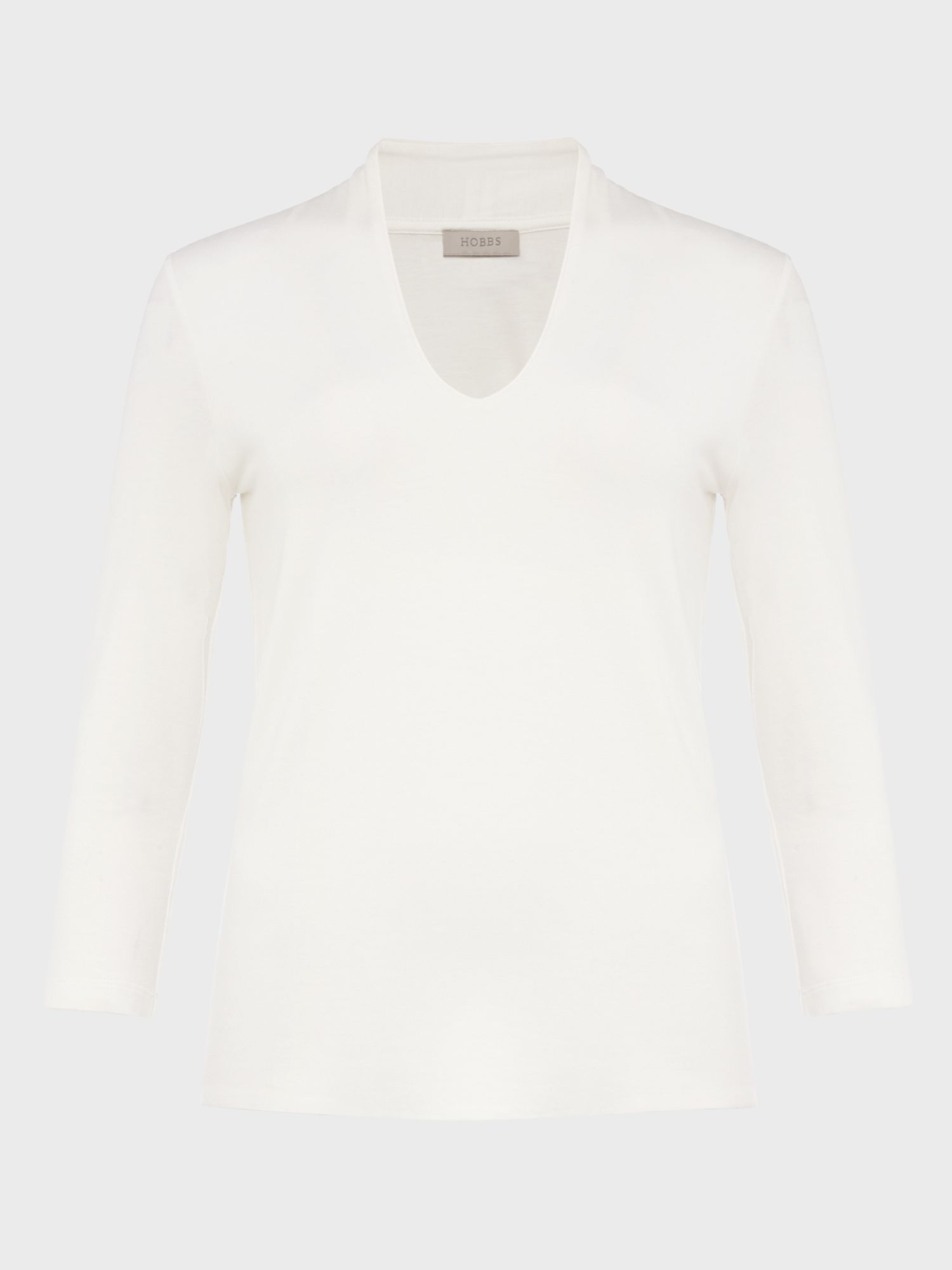 Hobbs Aimee Ecovero Top, Ivory, XS