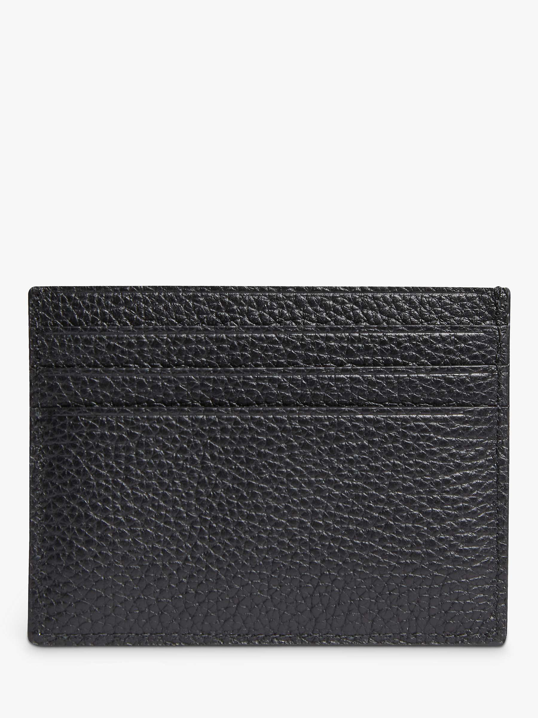 Buy Calvin Klein Warmth Leather Card Holder, Black Online at johnlewis.com