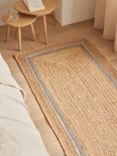 John Lewis Jute Border Runner Rug, L240 x W70 cm