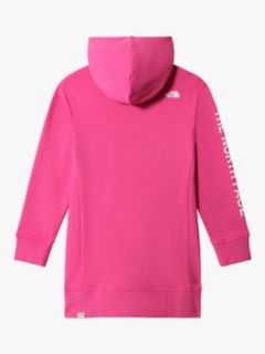 The North Face Kids' Relaxed Logo Long Hoodie, Bright Pink, S