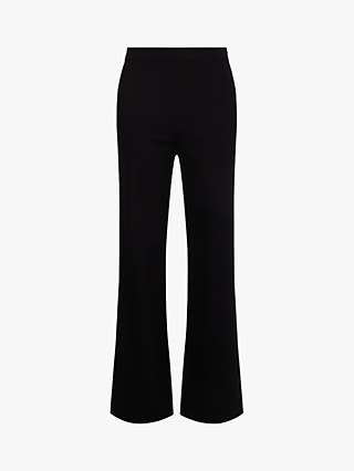 Calvin Klein Milano Wide Leg Trousers, Black