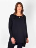 Live Unlimited Frill Tunic Top, Black