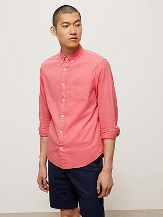 John Lewis Linen Blend Garment Dyed Cotton Shirt