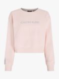 Calvin Klein Relaxed Logo Sweatshirt, Rose Quartz