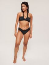 Anya Spot Bandeau Swim Bikini Top Black/White- SW1013 – Bravo Bra