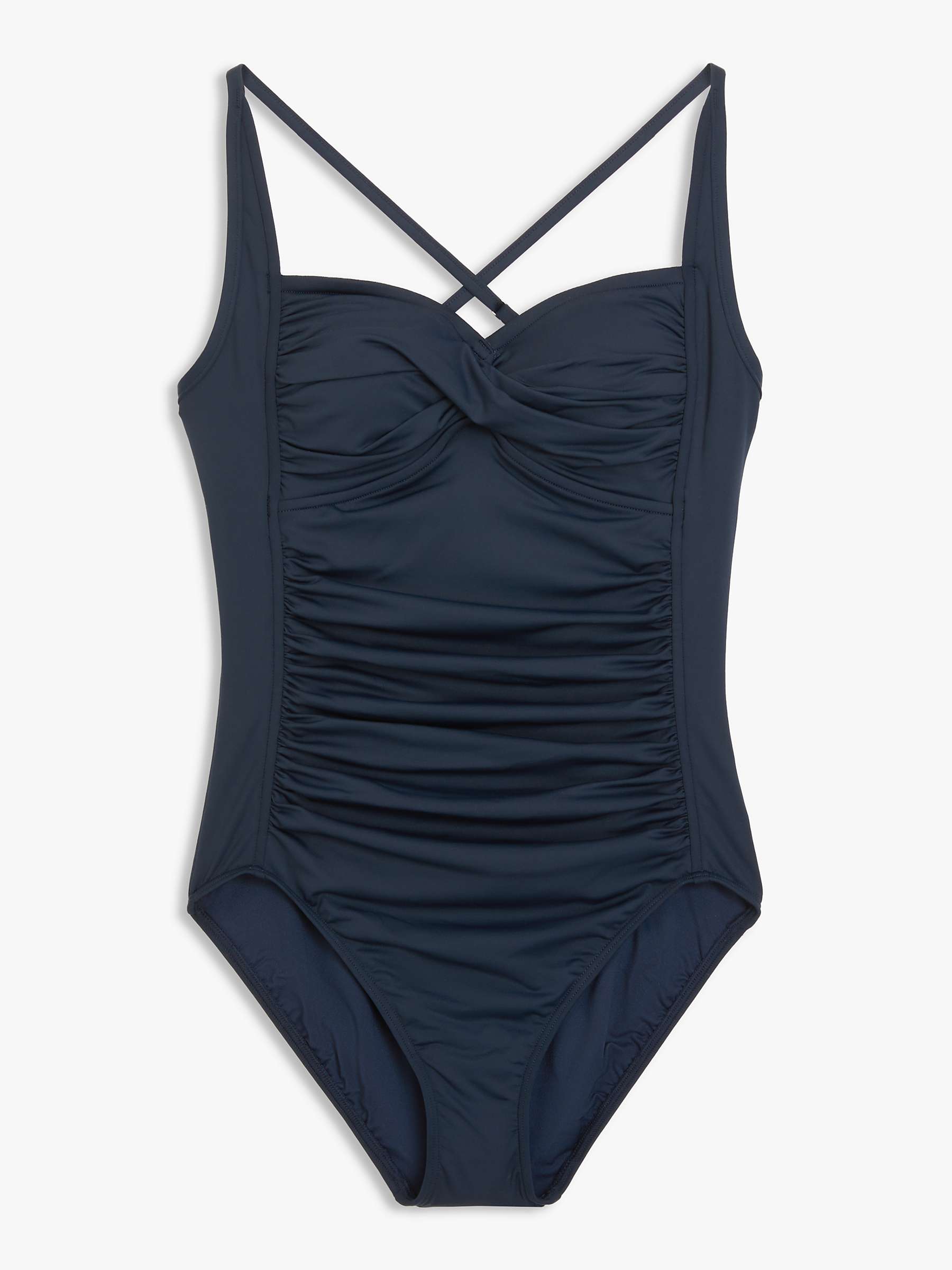 Buy Seafolly Plain Twist Front Swimsuit Online at johnlewis.com