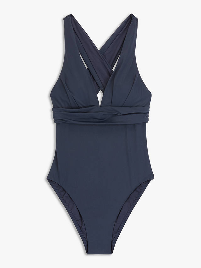 Seafolly Collective Cross Back Swimsuit, True Navy