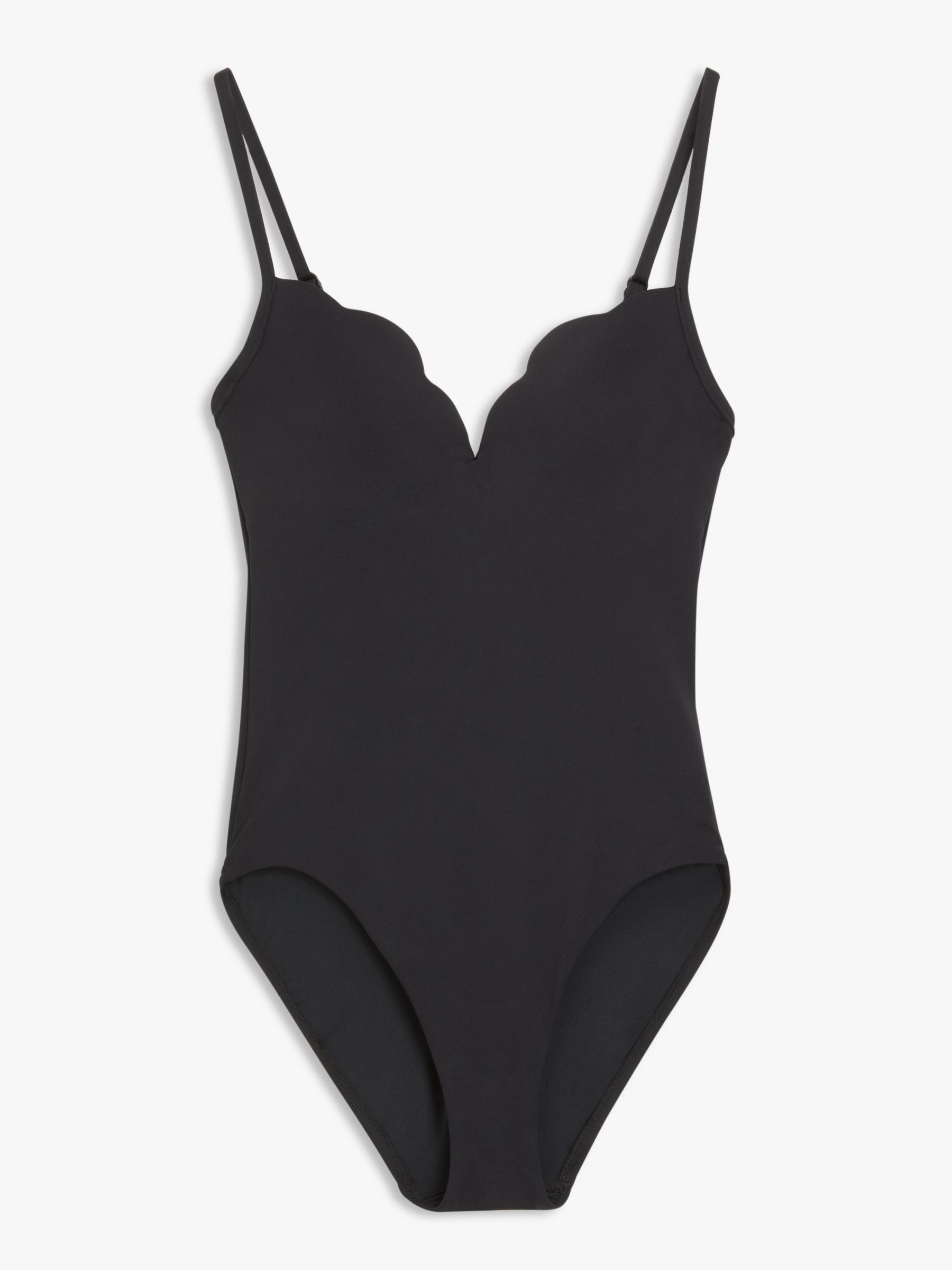 Seafolly Petal Edge Sweetheart Swimsuit, Indigo at John Lewis & Partners